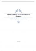 Wall Street Prep Question and answers verified to pass