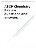 ASCP Chemistry Review questions and answers.