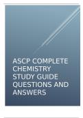 ASCP Complete Chemistry Study Guide questions and answers.