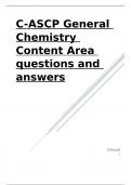 C-ASCP General Chemistry Content Area questions and answers