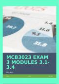 MCB3023 EXAM 3 MODULES 3.1-3.4