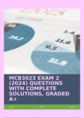 MCB3023 EXAM 2 (2024) QUESTIONS WITH COMPLETE SOLUTIONS, GRADED A+