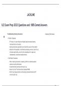  ILE Exam Prep 2023 Questions and  100% Correct Answers