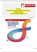 Test Bank For Clinical Nursing Skills; A Concept-Based Approach, 4th Edition (Callahan, 2024) Chapter 1-16 All Chapters PDF DOWNLOAD 2024 ISBN:9780136909491