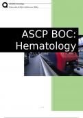 ASCP BOC Hematology exam with 100- correct answers.