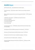 OLERE Exam Questions + Answers Graded A+