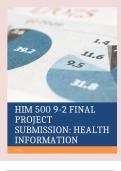 HIM 500 9-2 FINAL PROJECT SUBMISSION: HEALTH INFORMATION TECHNOLOGY RECOMMENDATIONS 2024 UPDATE WITH COMPLETE SOLUTION