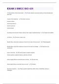 EXAM 2 BMCC BIO 425 QUESTIONS & ANSWERS VERIFIED 100% CORRECT!!