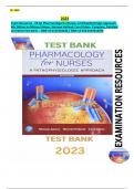 Exam Resources - TB for Pharmacology for Nurses: A Pathophysiologic Approach 6th Edition by Michael Adams, Norman Holland, Carol Urban- Complete, Detailed and latest Test Bank. Chapters (1-50) Included.