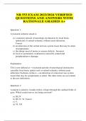 NR 553 EXAM 2023/2024 VERIFIED  QUESTIONS AND ANSWERS WITH  RATIONALE GRADED A+