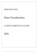 WGU D500 - DTAN 3221 Data Visualization Latest Complete FA Guide 2024