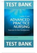 TEST BANK for Advanced Practice Nursing Essentials for Role Development 4th Edition by Lucille A Joel , ISBN: 9780803660441 |All Chapters Verified||Complete Guide A+|