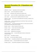 Spanish Phonetics Ch. 3 Questions and Answers