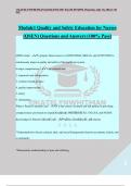 Module1 Quality and Safety Education for Nurses (QSEN) Questions and Answers (100% Pass)