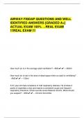 AIRWAY FISDAP QUESTIONS AND WELL  IDENTIFIED ANSWERS [GRADED A+]  ACTUAL EXAM 100% …REAL EXAM  !!!REAL EXAM !!!