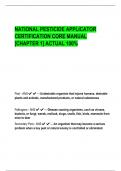 NATIONAL PESTICIDE APPLICATOR  CERTIFICATION CORE MANUAL  [CHAPTER 1] ACTUAL 100%