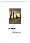 CSP2601  ASSIGNMENT 3 ANSWERS 2024