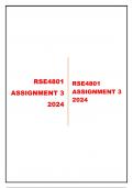 RSE4801 ASSIGNMENT 3 ANSWERS 2024