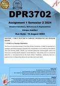 DPR3702 Assignment 1 (COMPLETE ANSWERS) Semester 2 2024 - DUE 16 August 2024