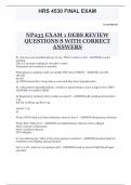 NP235 EXAM 1 DEBS REVIEW  QUESTIONS S WITH CORRECT ANSWERS