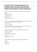 Chapter 29: Coordinating Care for Patients With Cardiac Dysrhythmia Study Set Questions Fully Answered