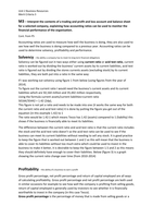 Unit 2 M3 - Interpret the contents of a trading and profit and loss account and balance sheet for a selected company, explaining how accounting ratios can be used to monitor the financial performance of the organisation. 