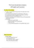 The Great Gatsby Book Analysis Chapters 1-3