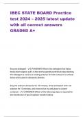 IBEC STATE BOARD Practice test 2024 – 2025 latest update with all correct answers GRADED A+