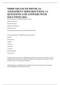 NR509 ADVANCED PHYSICAL ASSESSMENT MIDTERM WEEK 1-4 QUESTIONS AND ANSWERS WITH SOLUTIONS 2024