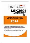 LSK2601 ASSIGNMENT 02..DUE DATE: 26 JULY 2024...UNIQUE NUMBER: 5336841.