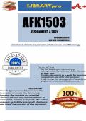 AFK1503 Assignment 4 (WERKOPDRAG 04) 2024 (656025) - DUE 6 Augustus 2024