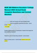 NUR 209 Midterm Excelsior College Newest 2024 Actual Exam Complete Questions and Correct Answers