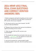 2024 NRNP 6552 FINAL  REAL EXAM QUESTIONS  AND CORRECT VERIFIED  ANSWERS 100%