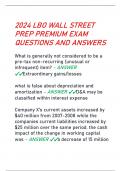 2024 LBO WALL STREET  PREP PREMIUM EXAM  QUESTIONS AND ANSWERS