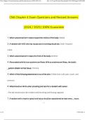 CNA Chapter 4 Exam Questions and Revised Answers (2024 / 2025) 100% Guarantee Pass