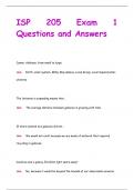 ISP 205 Exam 1 Questions and Answers