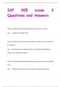 ISP 205 exam 3 Questions and Answers