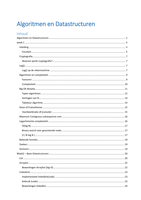 Samenvatting algoritmen en datastructuren