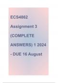 ECS4862 Assignment 3 (COMPLETE ANSWERS) 1 2024 - DUE 16 August 