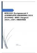 BTE2601 Assignment 3 (COMPLETE ANSWERS) 2024 (619988) - DUE 2 August 2024 Course Becoming a Teacher (BTE2601) Institution University Of South Africa (Unisa) Book Becoming a teacher