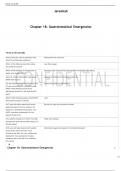 Chapter 18: Gastrointestinal Emergencies        Terms in this set (38)  Severe back pain may be associated with which of the following conditions?	Abdominal aortic aneurysm. Which of the following may help reduce your patient's nausea?	Low-flow oxygen.