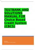 TESTBANK AND SOLUTIONS MANUAL FOR Choice Based Credit System (UNIVERSITY OF DELHI )(DEPARTMENT OF PHYSICS)(CBCS)