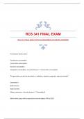 RCS 341 FINAL EXAM WITH GUARANTEED ACCURATE ANSWERS