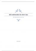 605 mathematics for ohm Question and answers  verified to pass