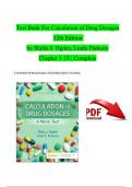 Test Bank For Calculation of Drug Dosages 12th Edition by Sheila J. Ogden, Linda Fluharty Chapter 1-19   Complete 2024