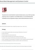 Nose Bleed Management and Epistaxis Control -2024