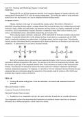 Naming and Modeling Organic Compounds Lab Breakdown