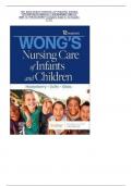 TEST BANK WONG'S ESSENTIALS OF PEDIATRIC NURSING 12TH EDITION BY MARILYN J. HOCKENBERRY ISBN-10; /ISBN-13; 978-0323829571 Complete Guide A+ All Chapter (1-31) 