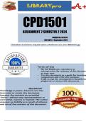 CPD1501 Assignment 2 (COMPLETE ANSWERS) Semester 2 2024 (623079) - DUE 2 September 2024