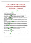 ECN 211 Final Test Exam Updated Questions with Approved Answers Graded A+